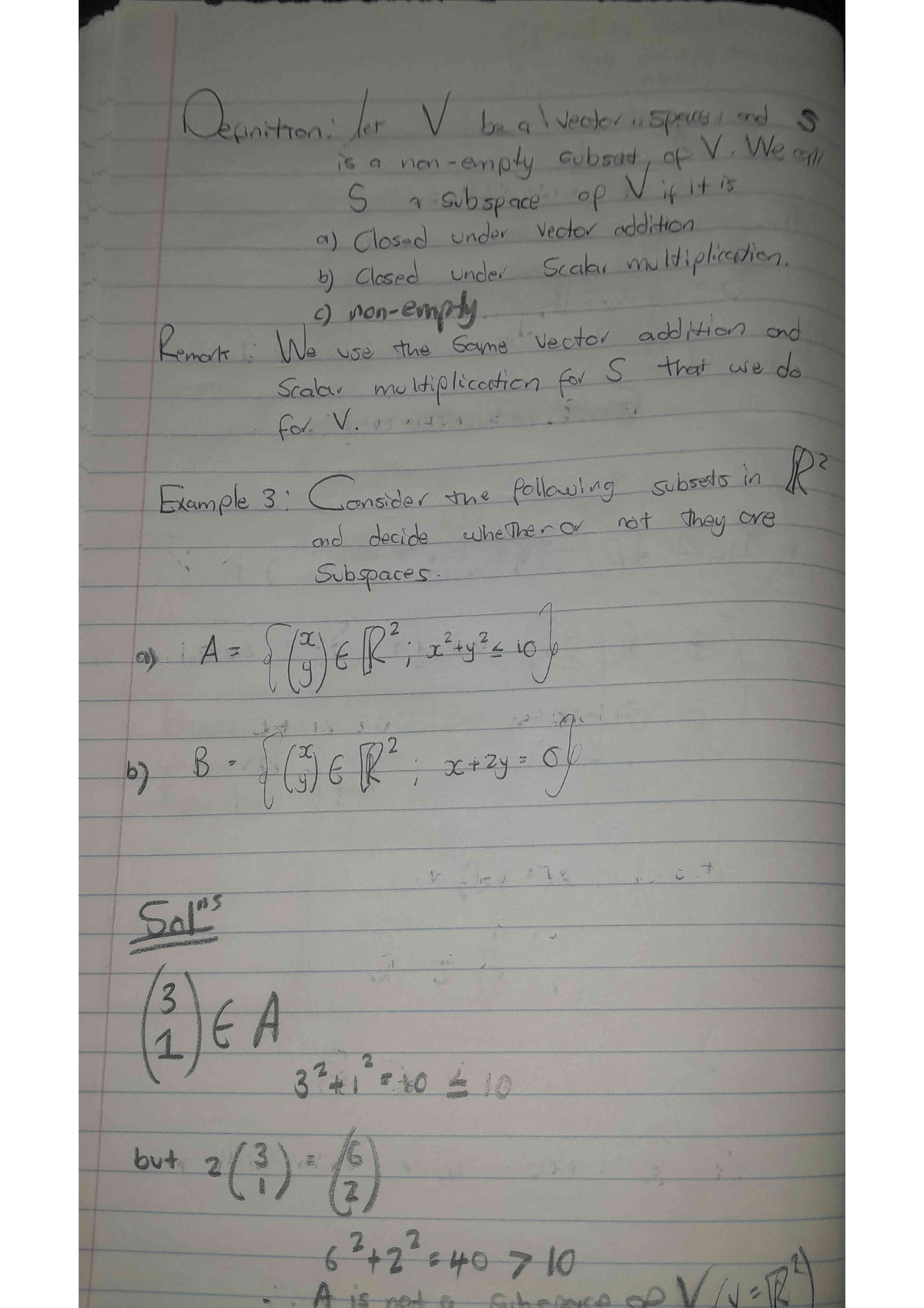 Linear Algebra 5 - Lecture Notes For Mam2084s Chapter 1 - MAM2084S ...