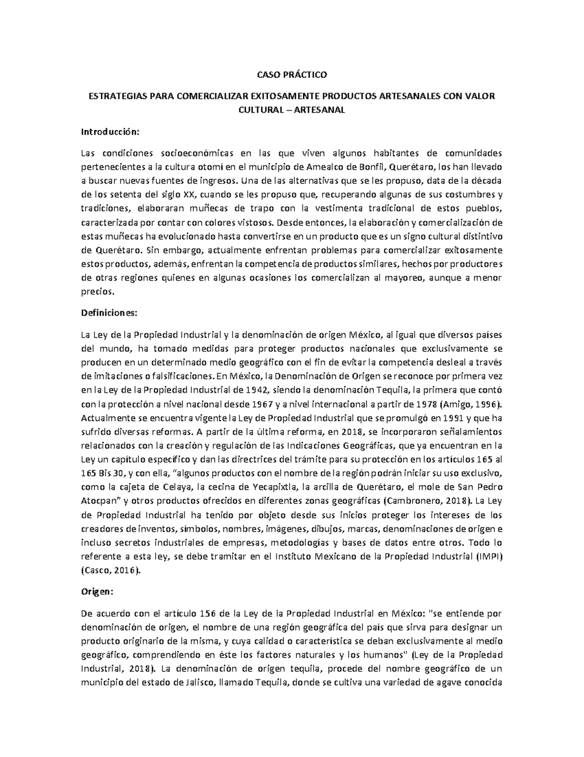 CASO Práctico Unidad 2 Formulación DE Estrategias - CASO PR¡CTICO ...