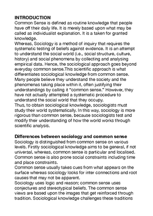 Soc-psy - Summary - Psychology and Sociology The Coexistence of ...