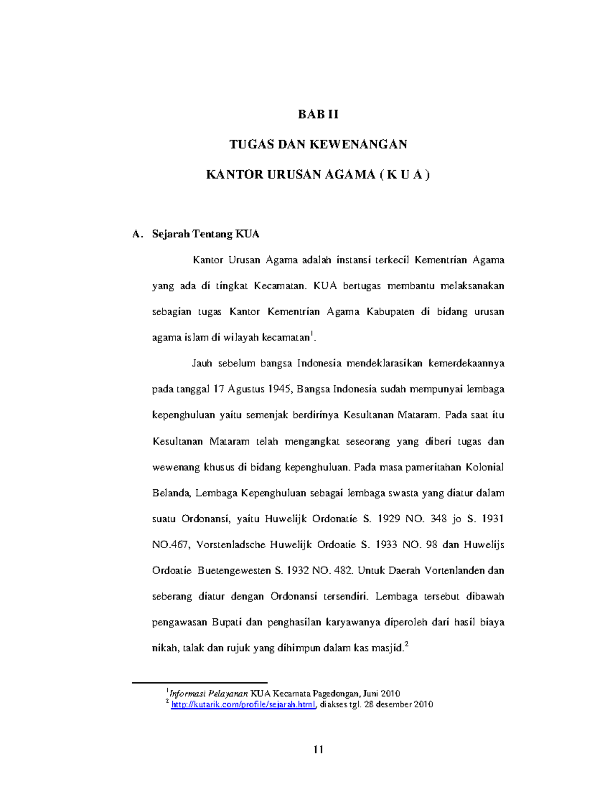 042111147 Bab2 - Hukum - 11 BAB II TUGAS DAN KEWENANGAN KANTOR URUSAN ...