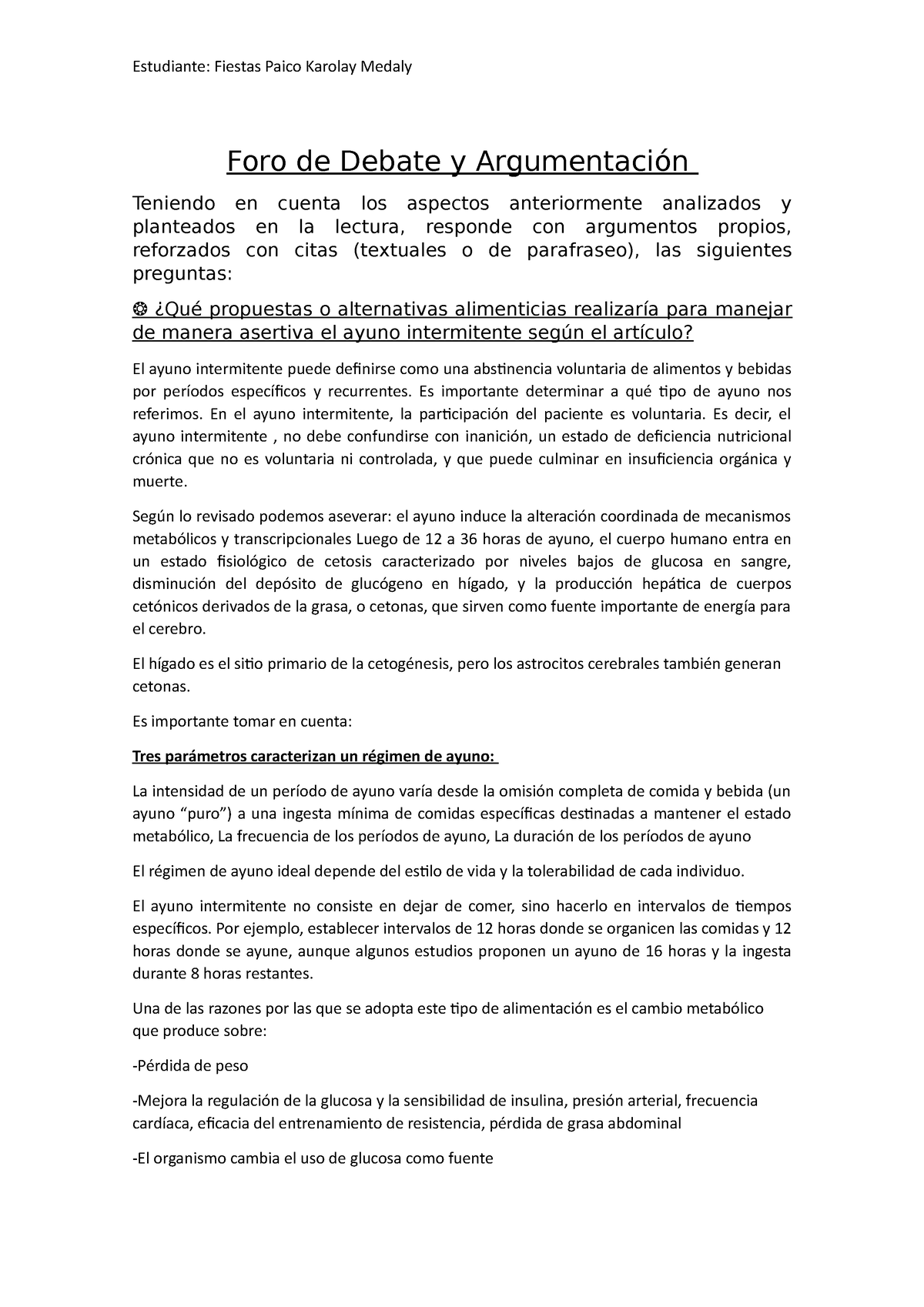 Foro De Debate Y Argumentación - Foro De Debate Y Argumentación ...