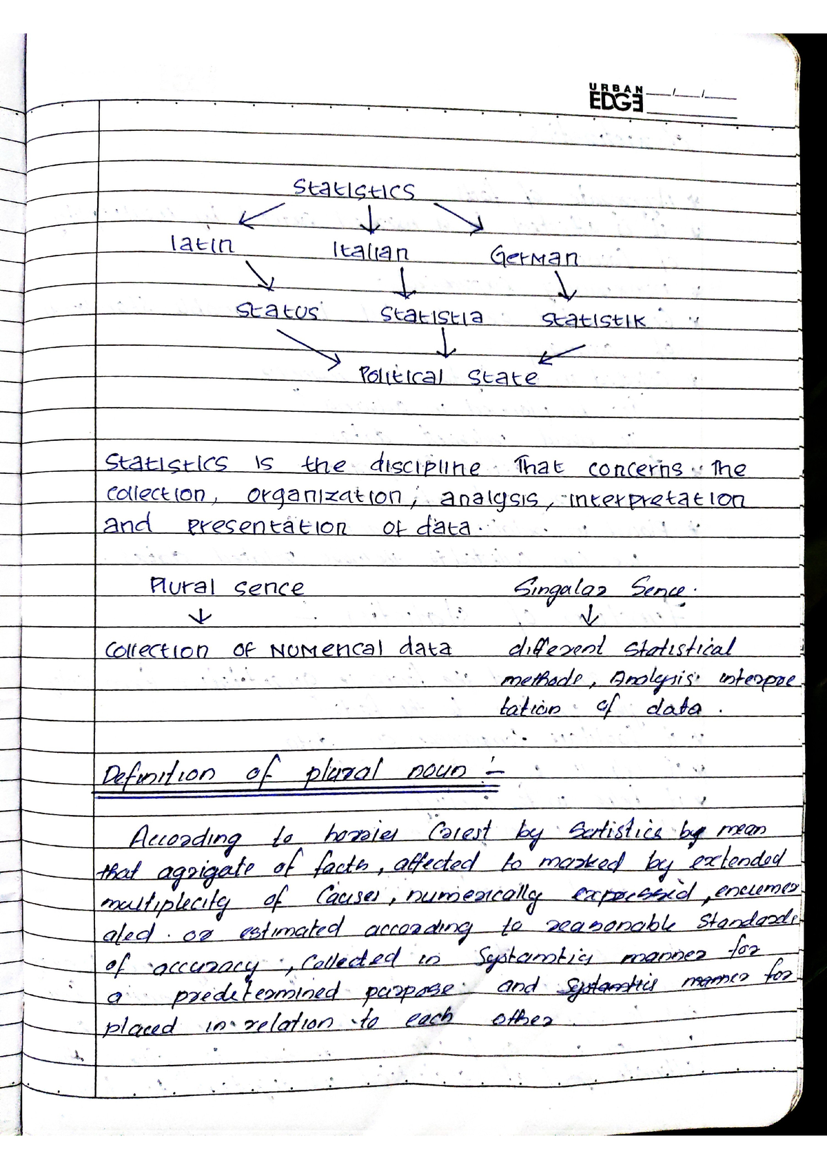 Statistics - Short Notes - Studocu