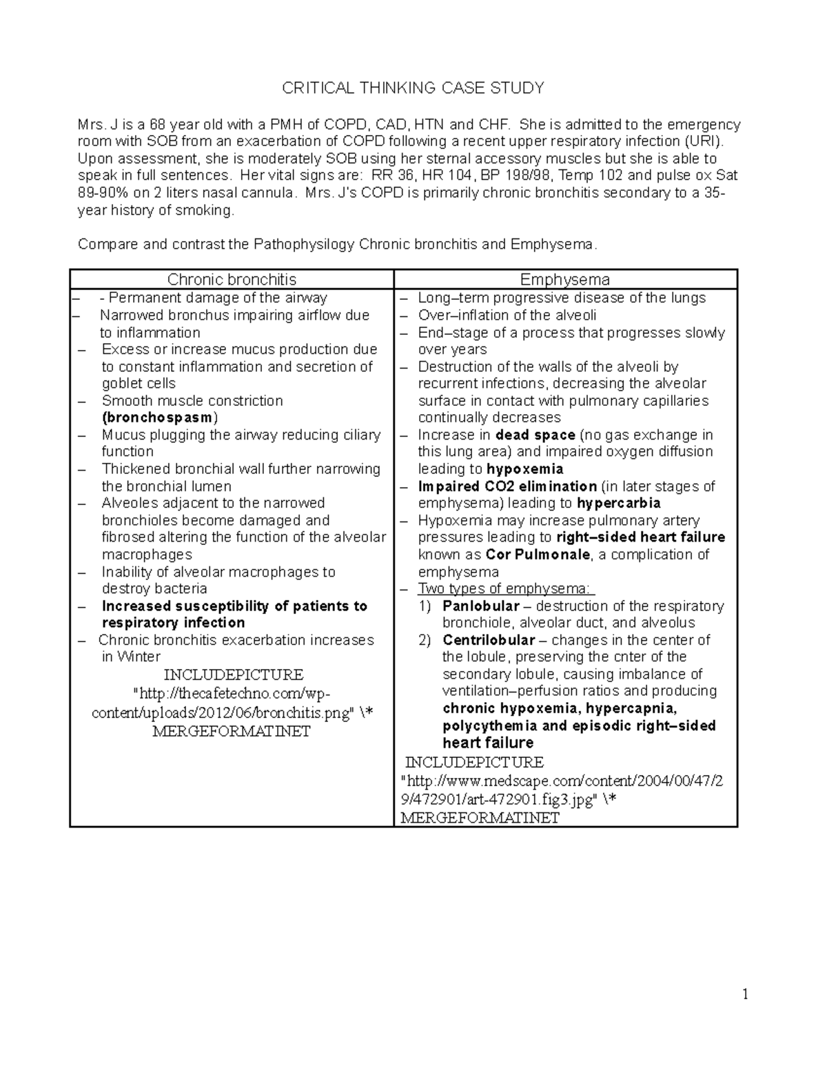 copd case study nursing