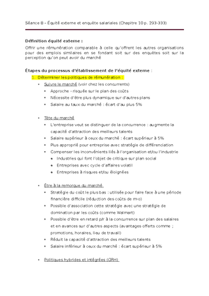 Examen final - Résumé Gestion de la rémunération globale - La ...