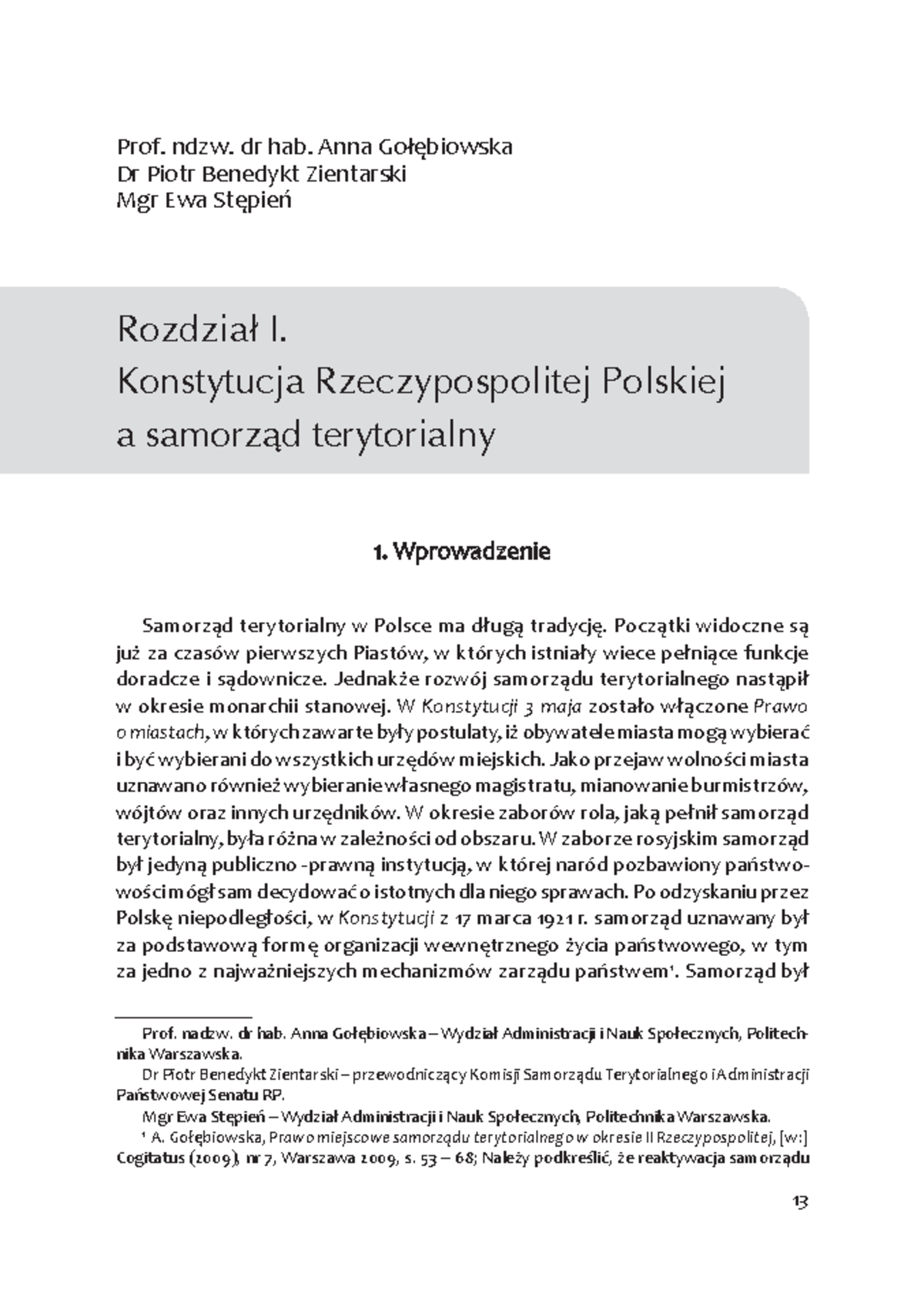 Zbigniew Leoński Samorząd Terytorialny W Rp www.studocu.com