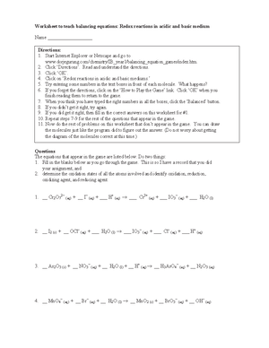Equilibrium Practice Problem - ChemTech Review Sample Questions ...