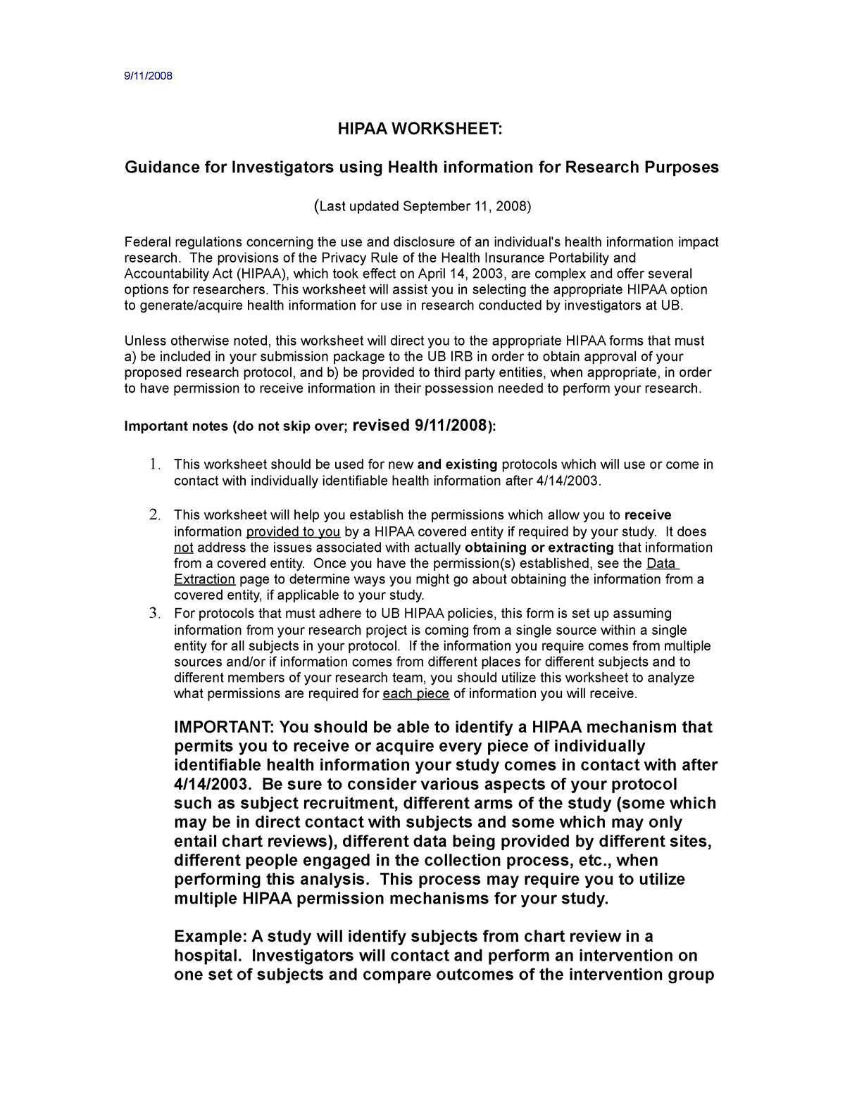 Hrp 330 Worksheet Hipaa Authorization For Additional Guidance
