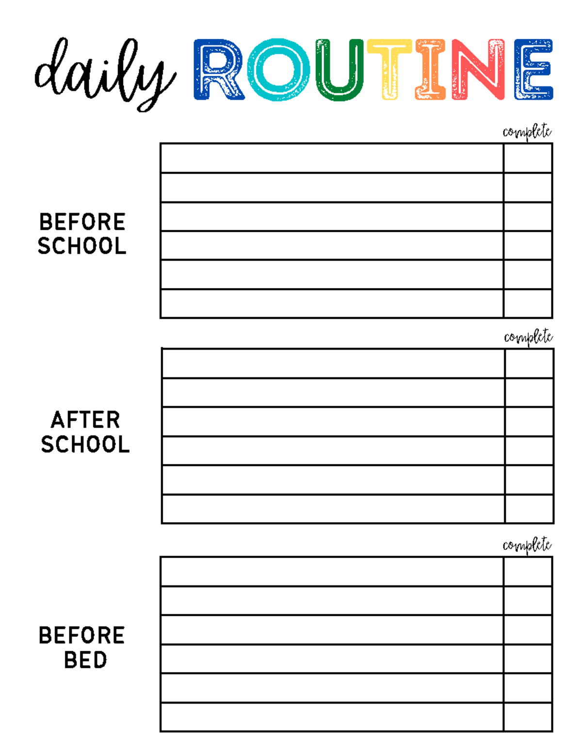 Daily Routine Minny Apple Design - IND 101 - ROUTINE BEFORE SCHOOL ...