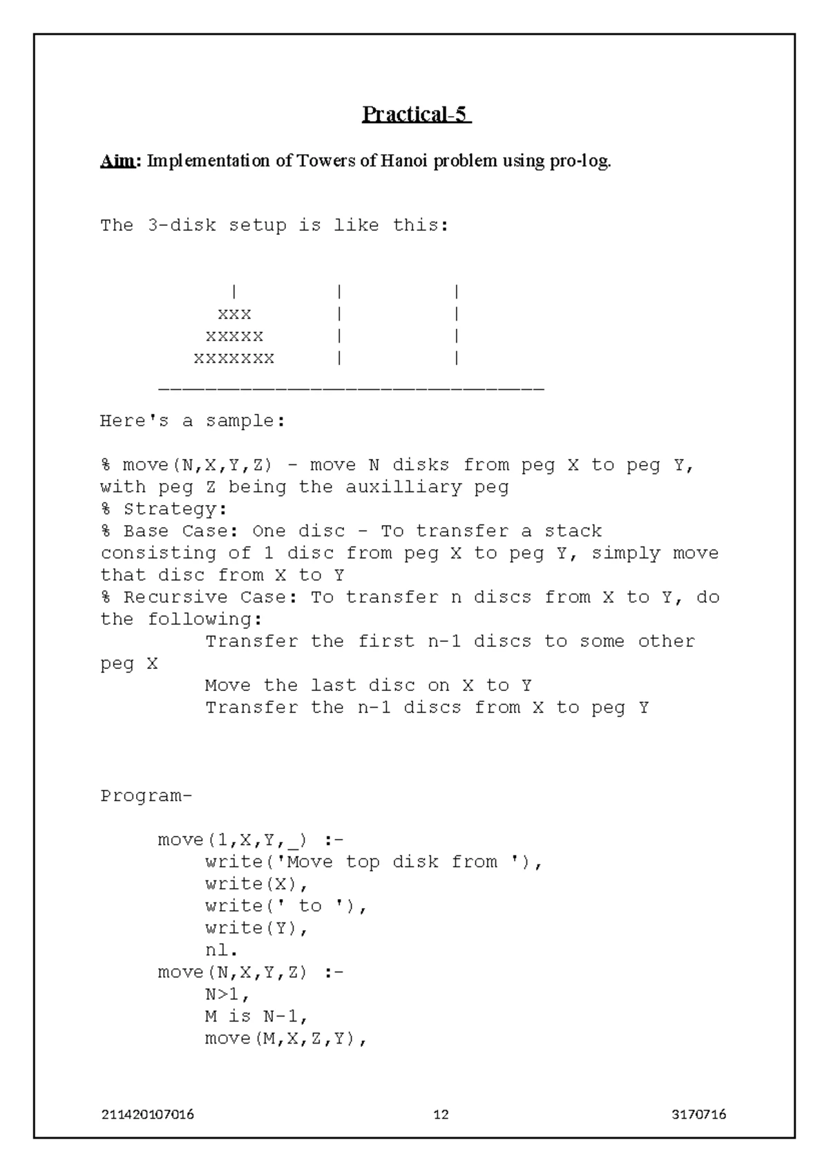Practical 7 - Practical- Aim: Write a Pro-log program to implement ...