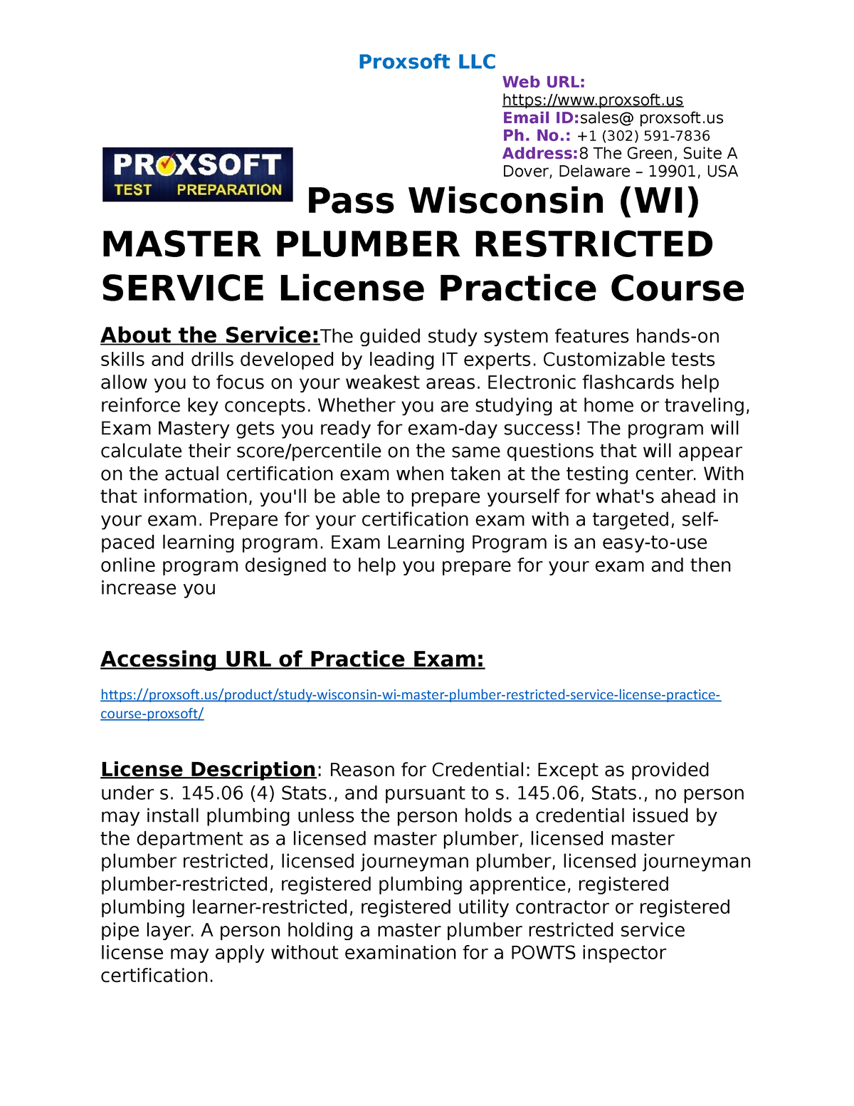 for iphone instal Wisconsin plumber installer license prep class free