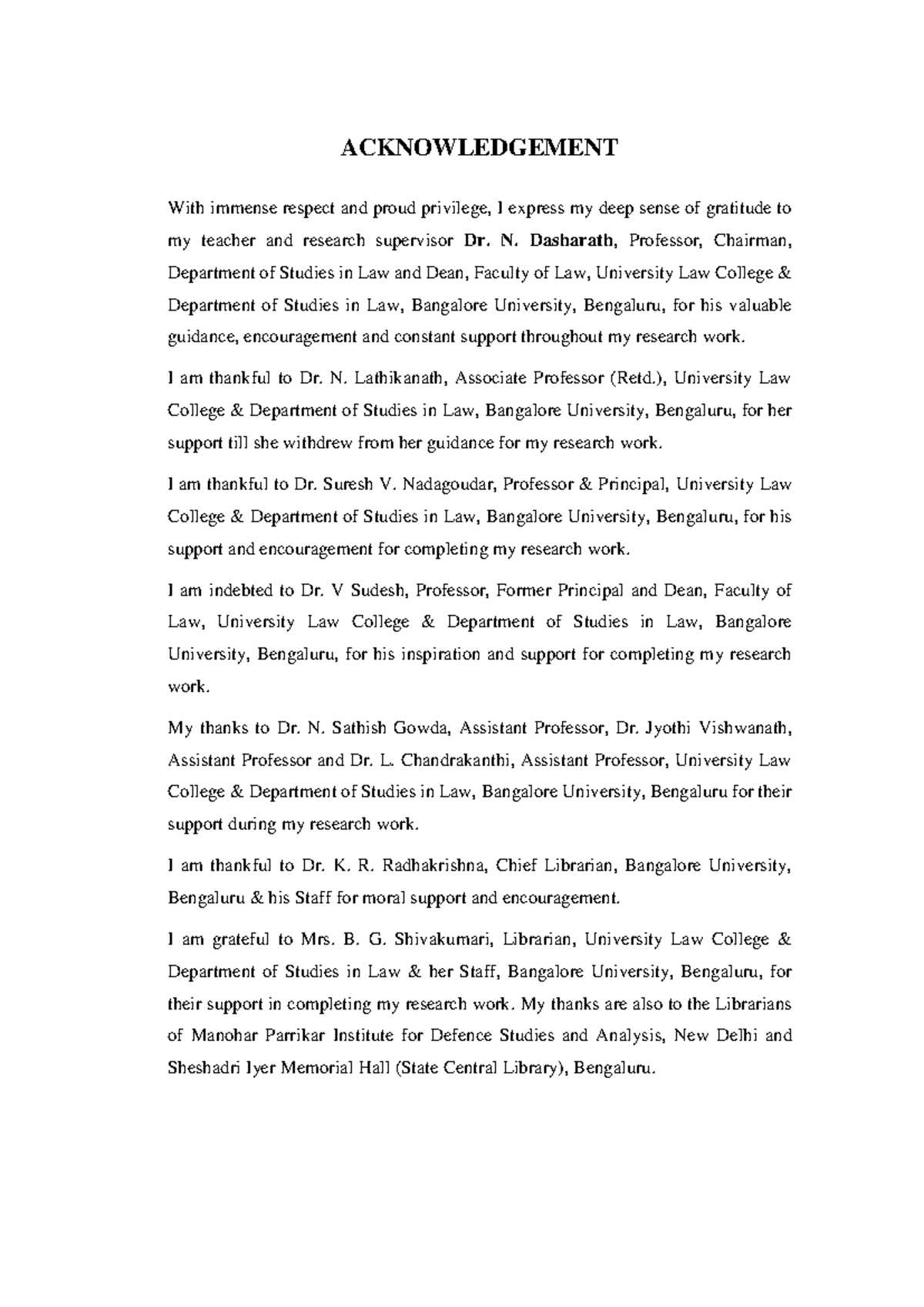 04 acknowledgement - Acknowledgments - ACKNOWLEDGEMENT With immense ...