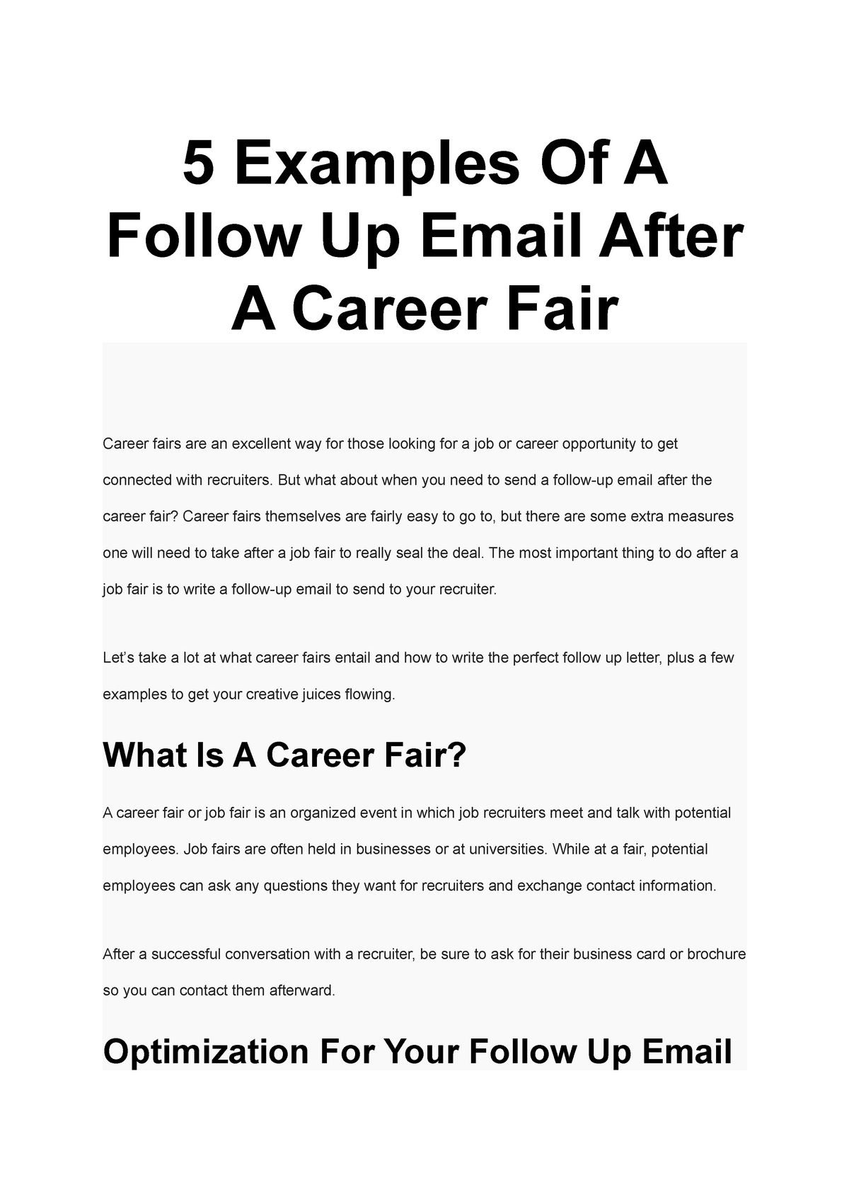 Follow up email samples 1 lecture 5 Examples Of A Follow Up Email