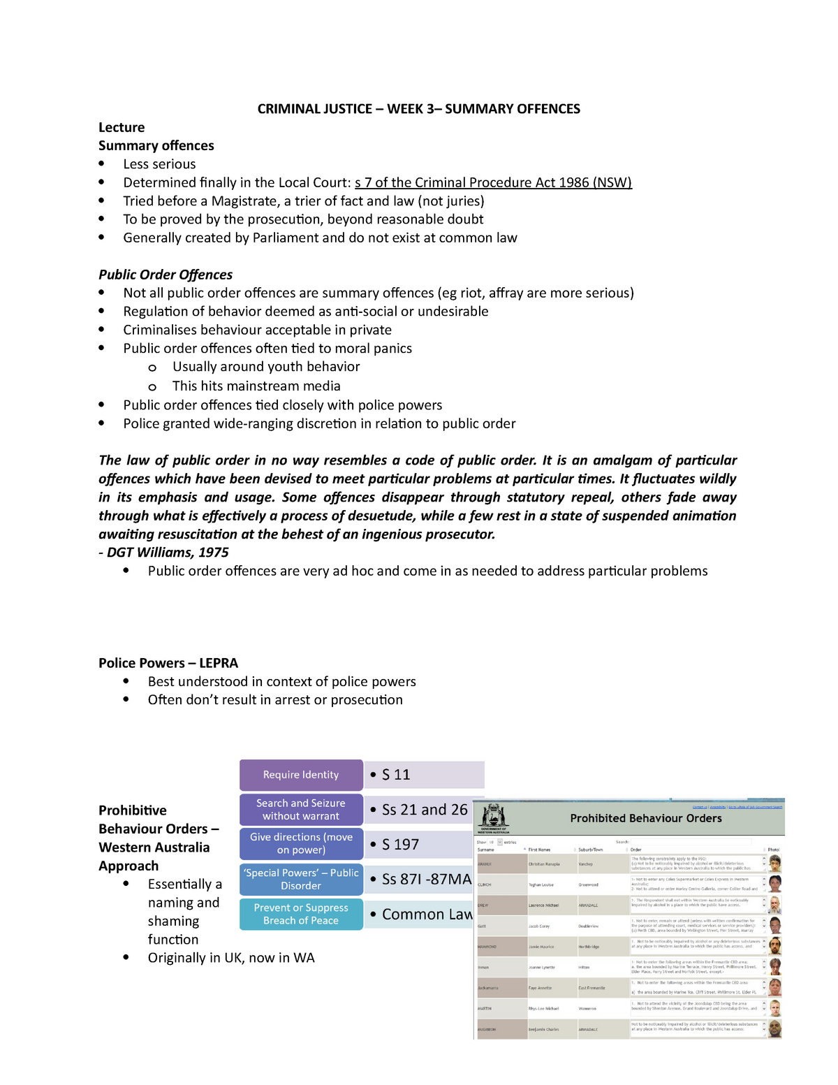 criminal-justice-week-3-lecture-notes-summary-offences-criminal