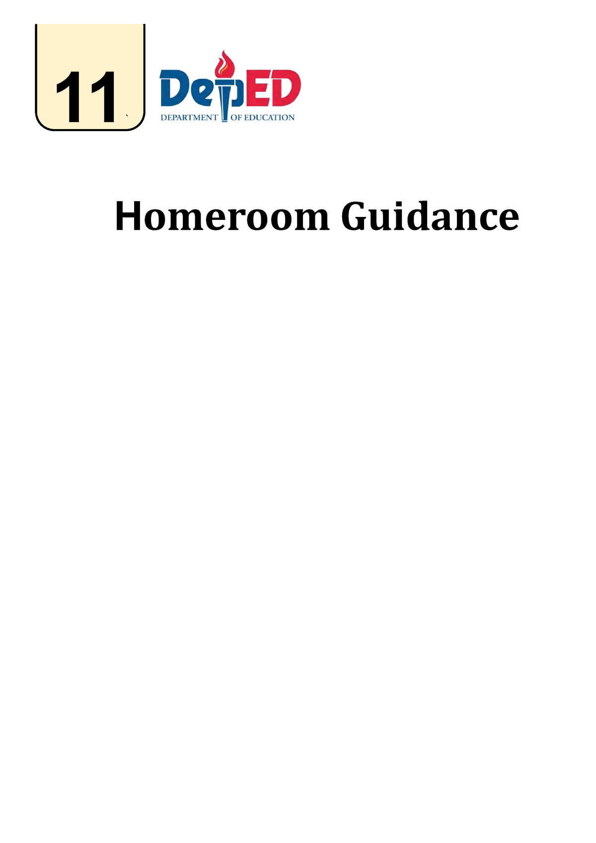 Hg G11 Q1 Mod2 Homeroom Guidance Activity Sheet For Senior High School 11 ` Homeroom 8569