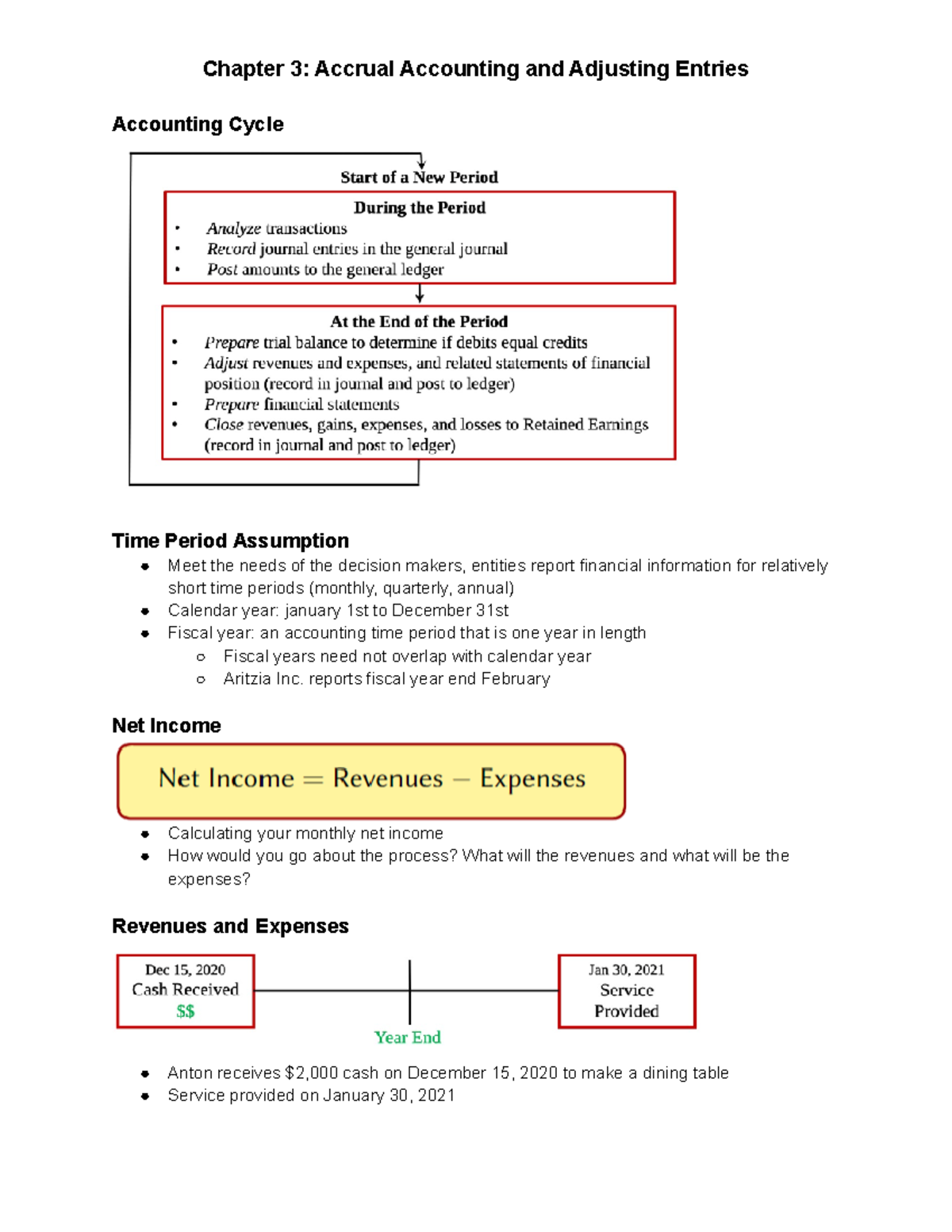 Chapter 3 Accrual Accounting And Adjusting Entries - Reports Fiscal ...