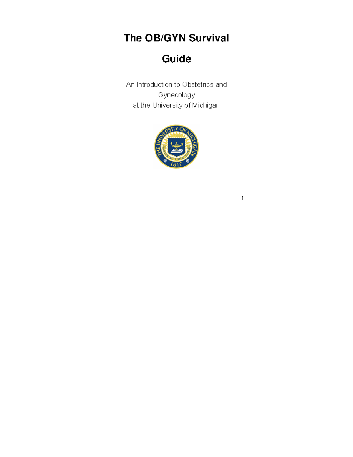 to support medical students and other health science students - The OB ...