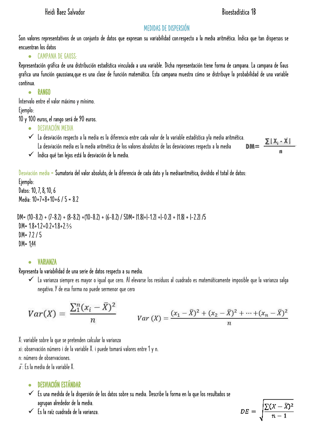 Medidas DE Dispersion-HBS - Heidi Baez Salvador BioestadÌstica 1B ...