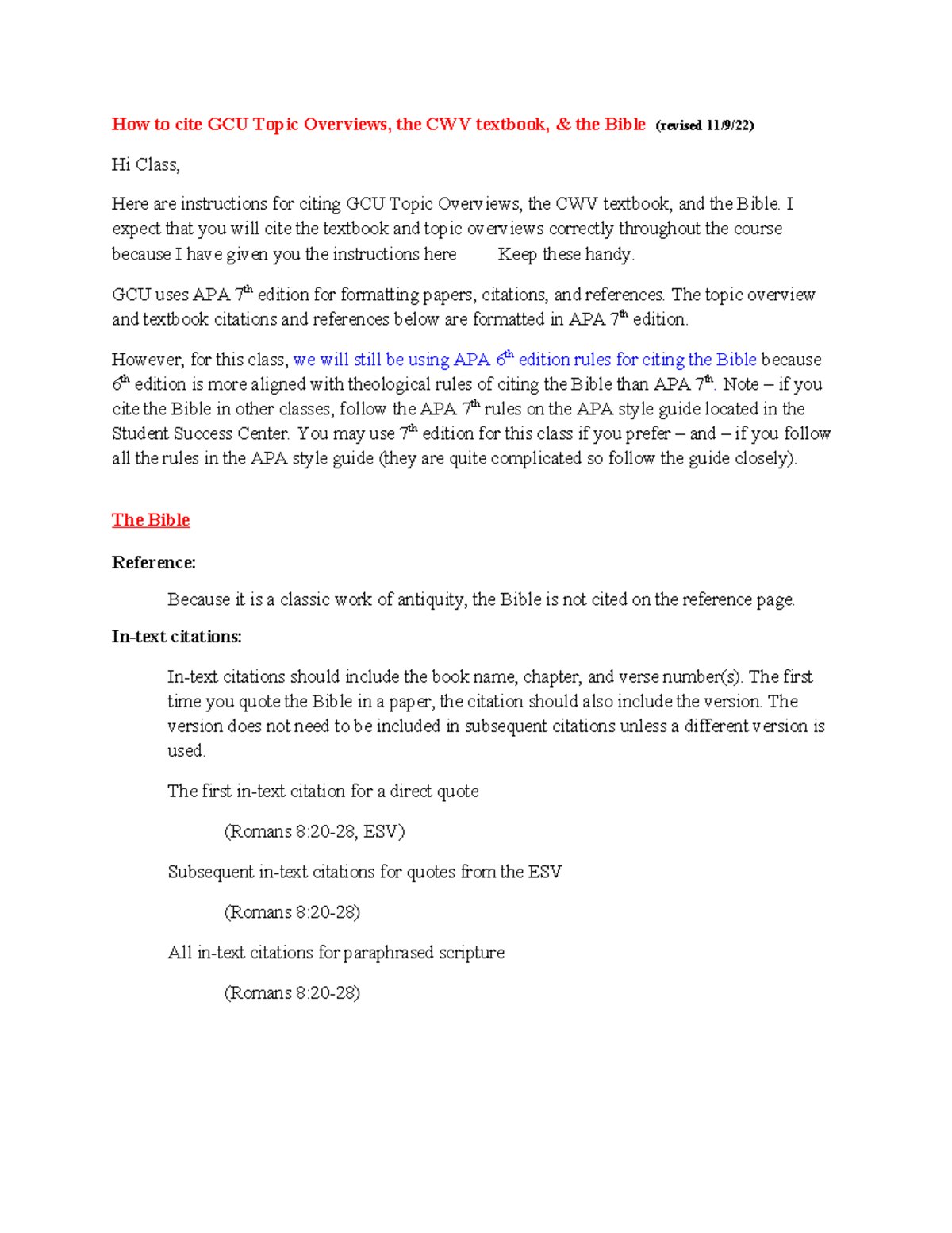 Z How to cite overviews textbook Bible 1.23 update - How to cite GCU ...