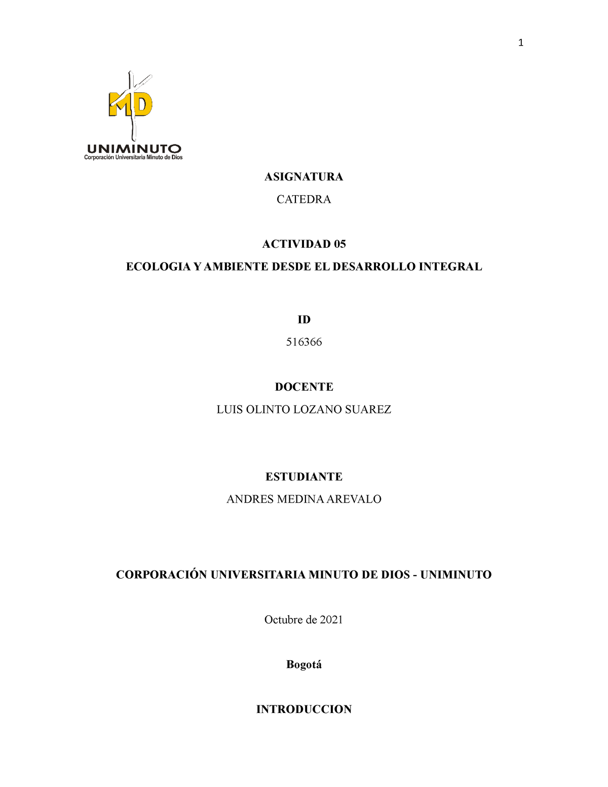 Ecologia Y Ambiente - ANALISIS FINANCIERO - ASIGNATURA CATEDRA ...