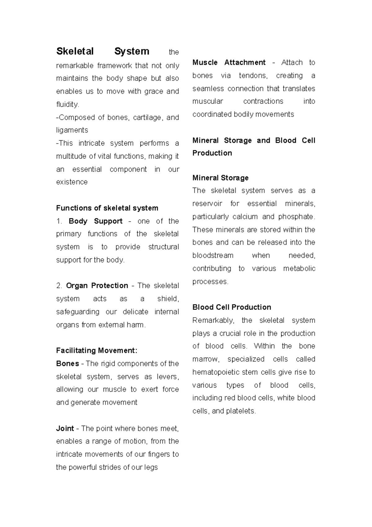 Bones - Transes - Skeletal System the remarkable framework that not ...