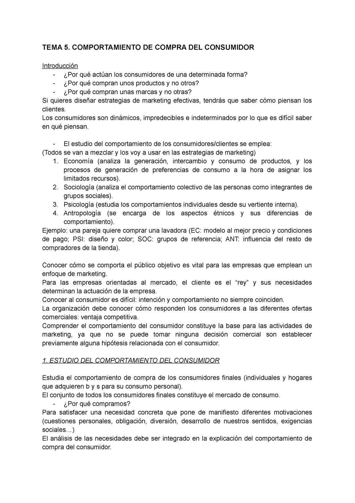 Mercadotecnia-Grupo N5 - COMPORTAMIENTO DE COMPRA DEL CONSUMIDOR Y DE LAS  EMPRESAS 1. MERCADOS DE - Studocu