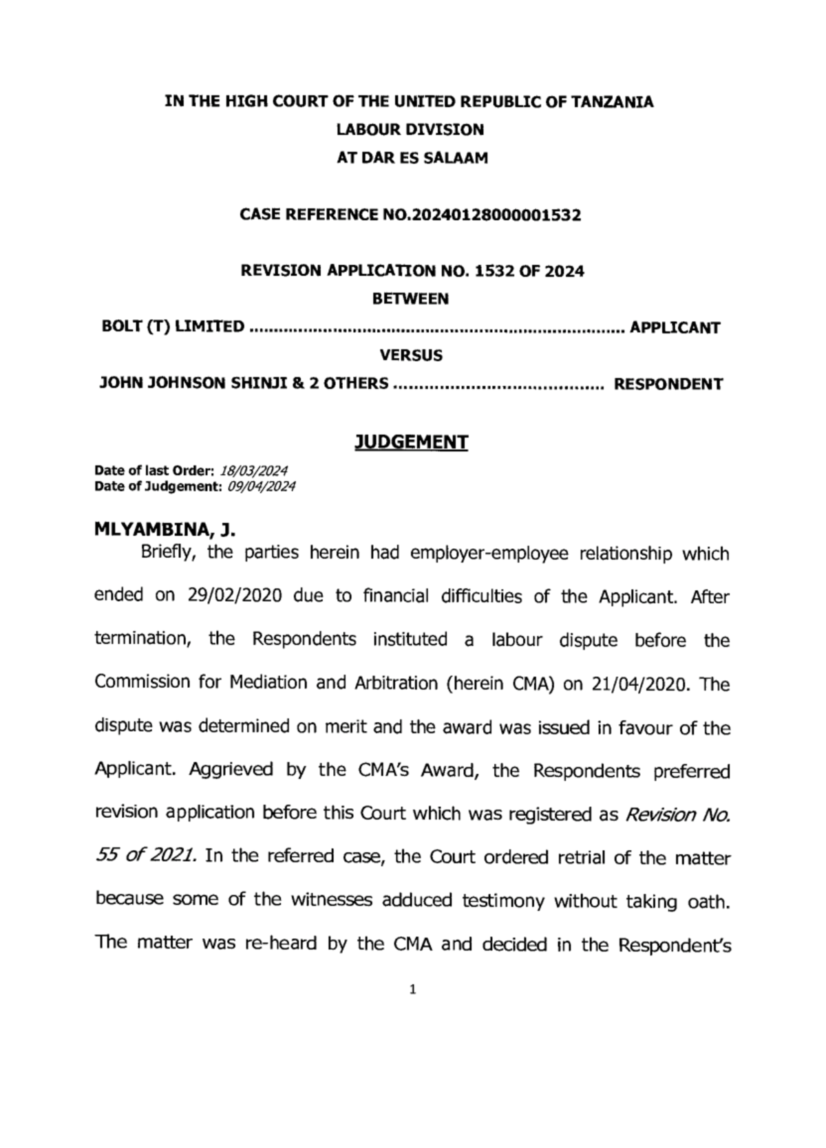 Case summary II - Good summaries of the facts of a legal case - IN THE ...