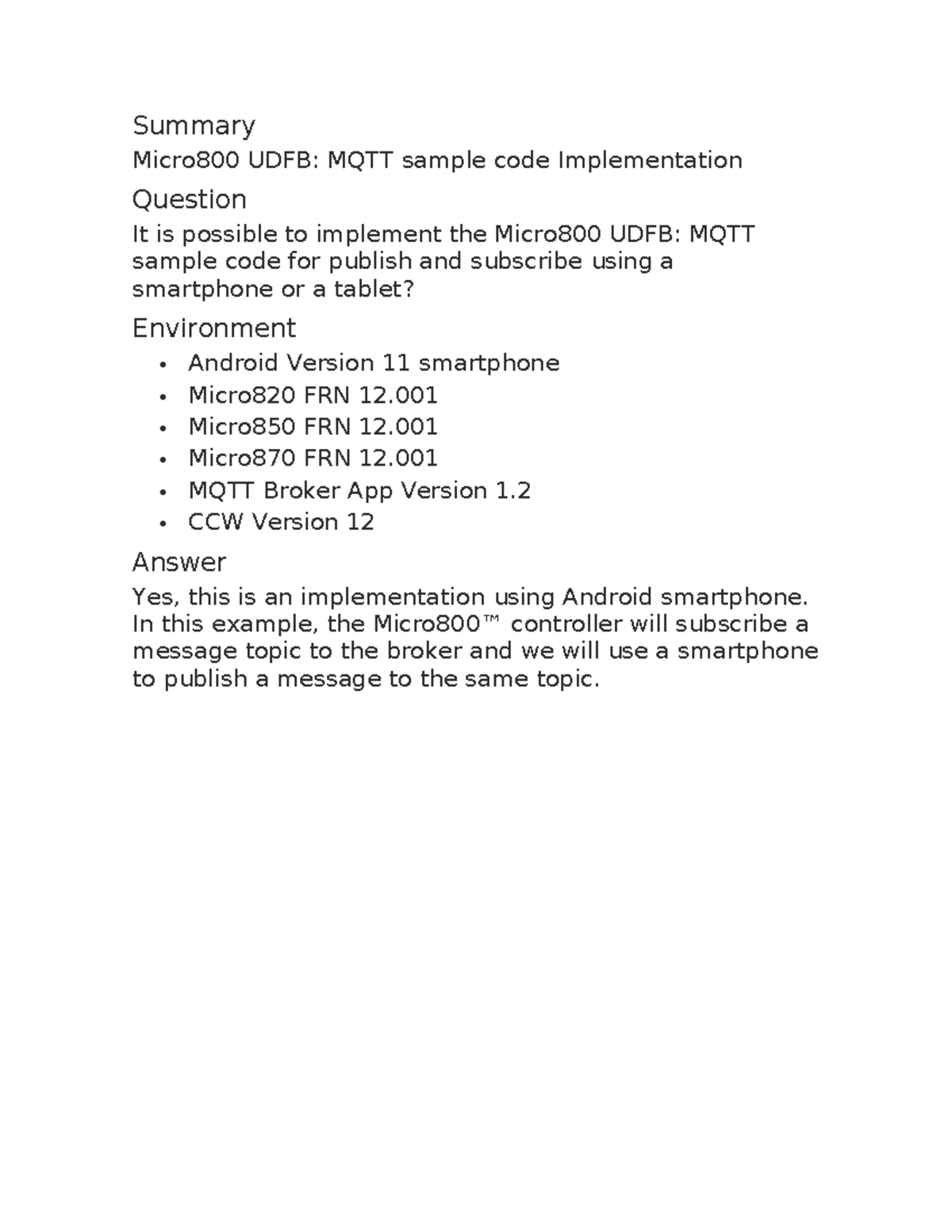 Mqtt - Por favor su revision - Summary Micro800 UDFB: MQTT sample code ...