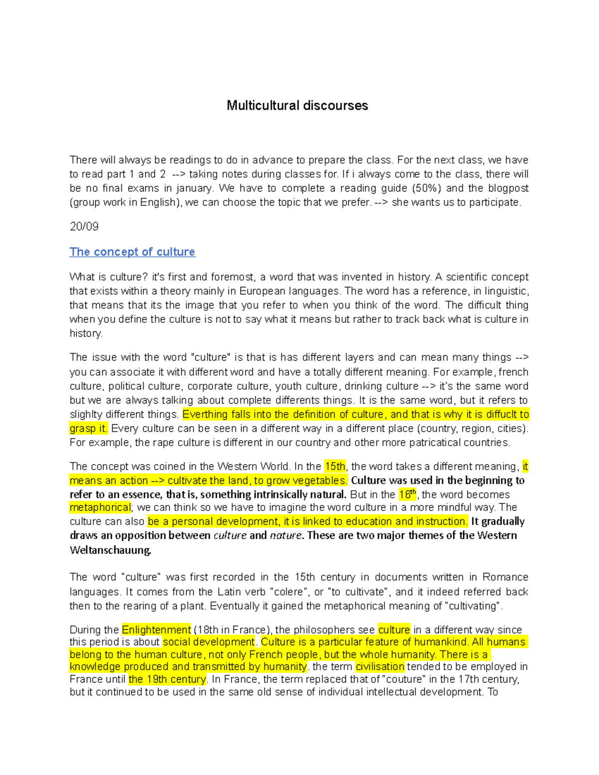Multicultural discourses - Multicultural discourses There will always ...