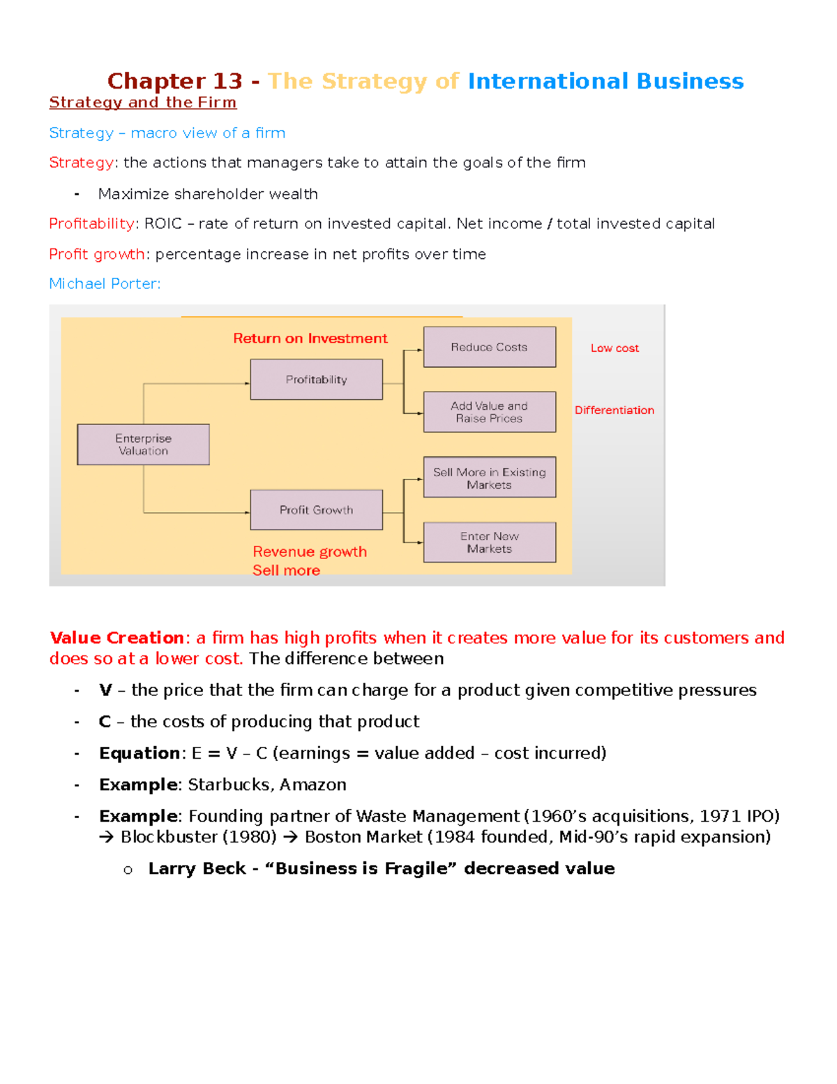 MGT 302 Principles of International Business Chapter 14 Notes - Chapter ...
