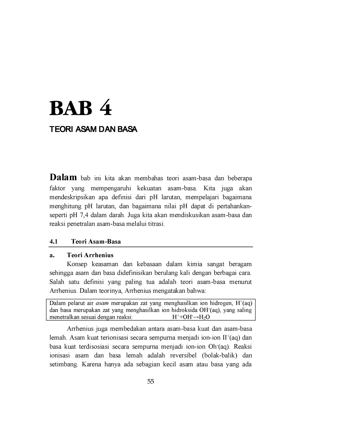 BAB 4 Asam Basa - Hello, This Is A Book That Studies Chemistry And ...