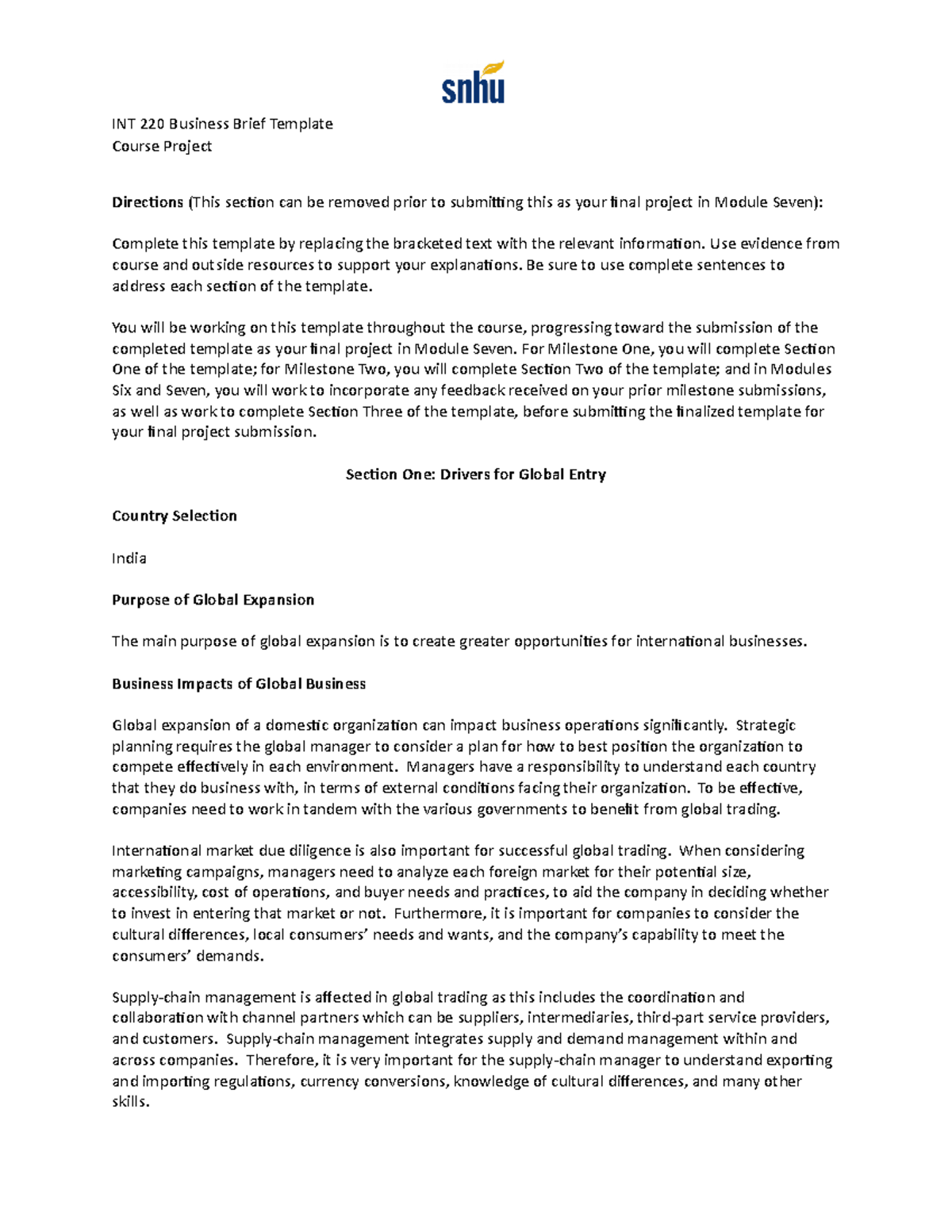 5-2 Business Brief - Milestone 2 - INT 220 Business Brief Template ...