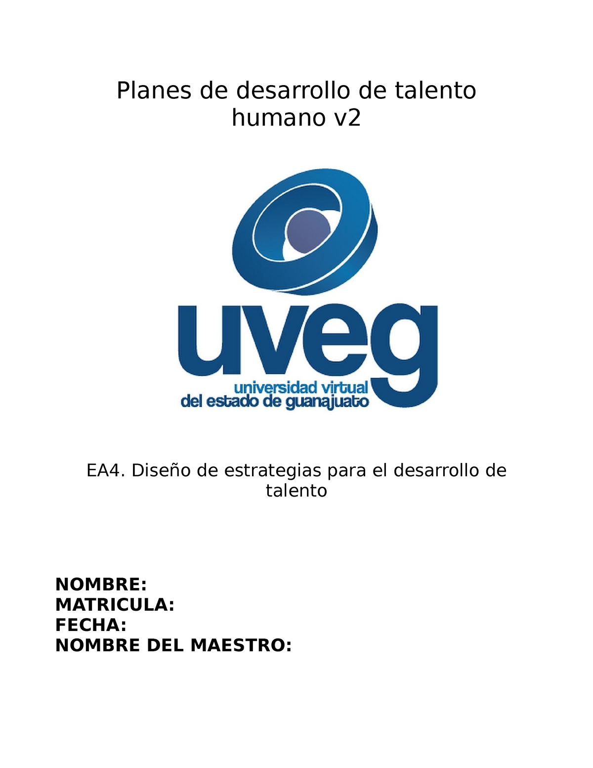 S Estrategias Talento - Planes De Desarrollo De Talento Humano V EA4 ...