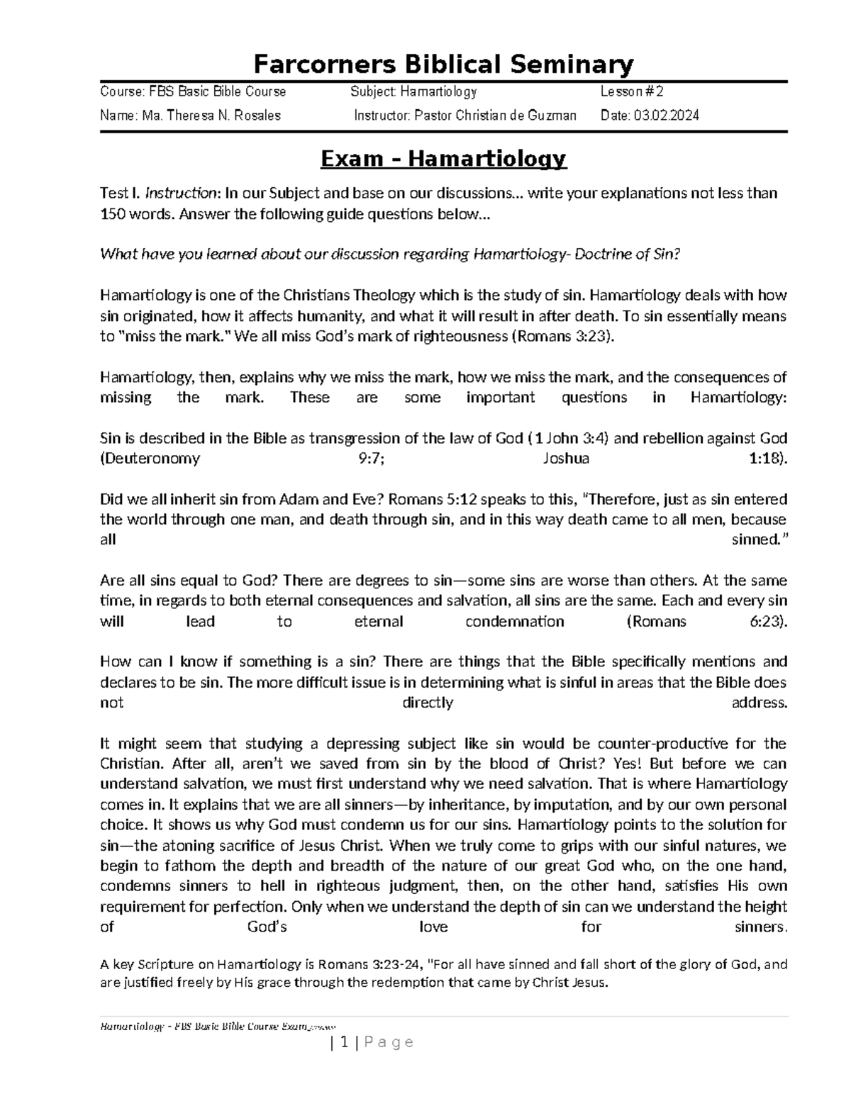 000 FBS BBC Hamartiology Questioner - Farcorners Biblical Seminary ...