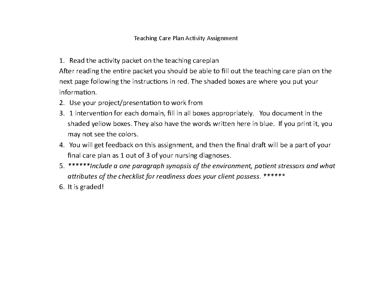 teaching-care-plan-assignment-11-1-2021-teaching-care-plan-activity