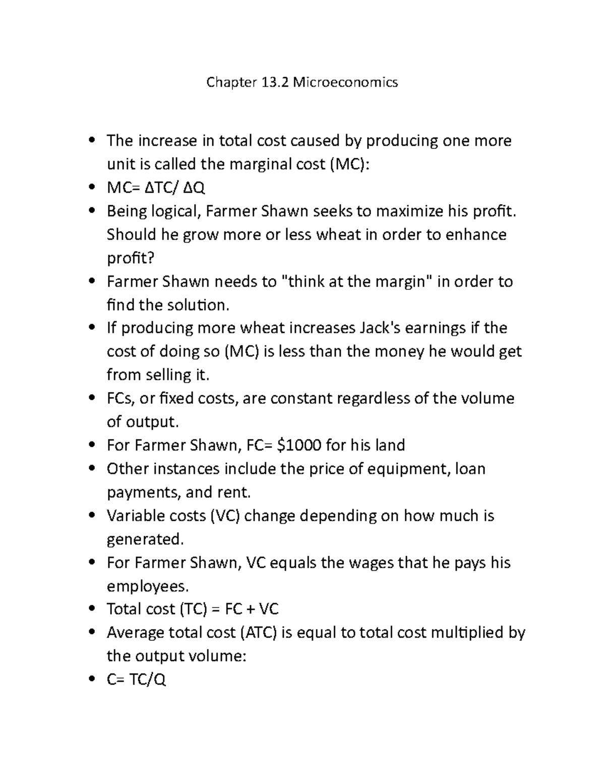 Chapter 13 - Chapter 13 Microeconomics The increase in total cost ...
