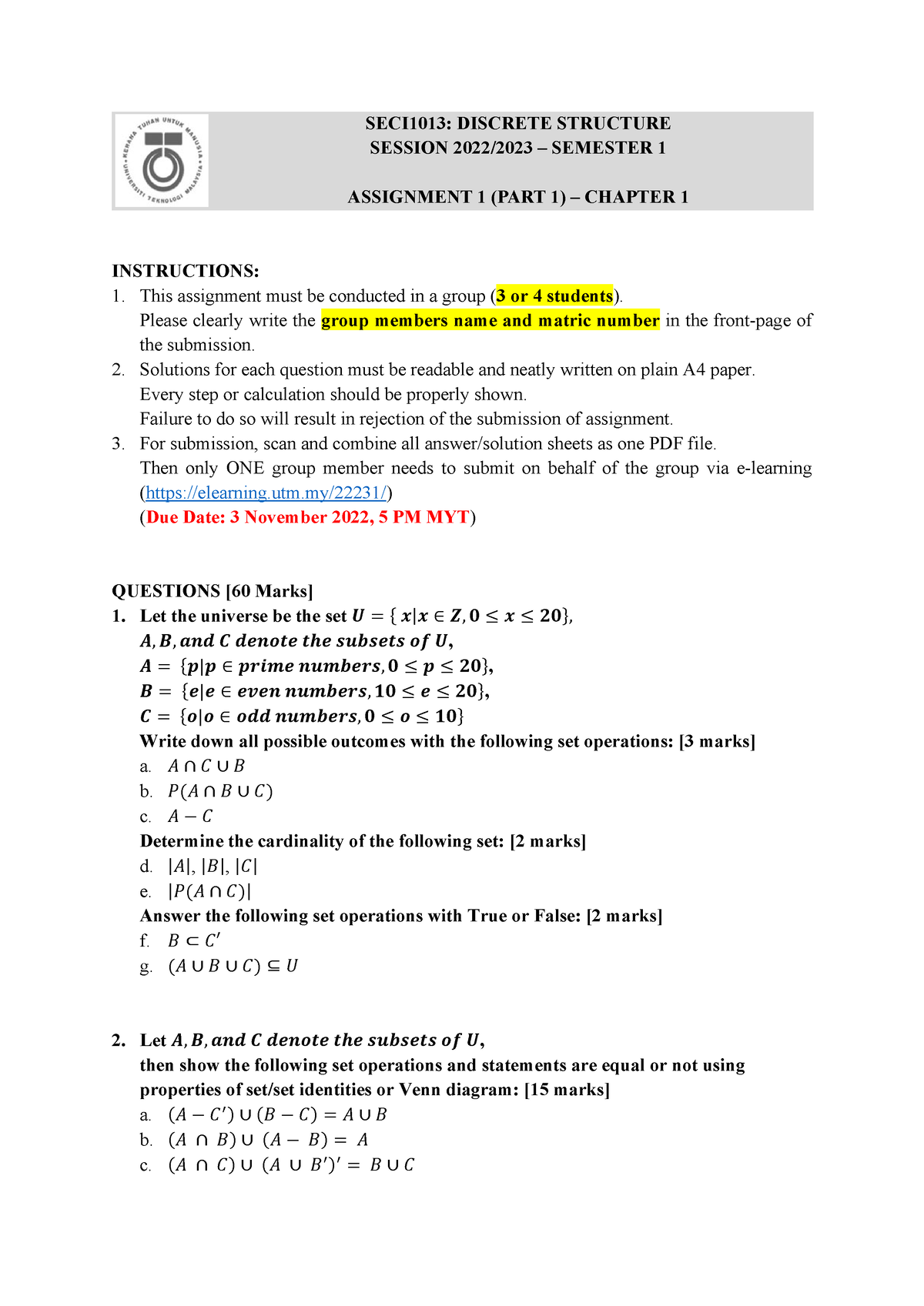 what is assignment problem in ds