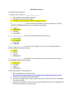 Homework 2 Programming - Homework 2 I. Multiple Choices: (20 points ...