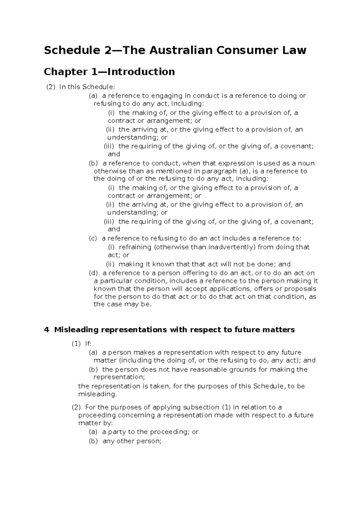 legislation-exam-schedule-2-the-australian-consumer-law-chapter-1