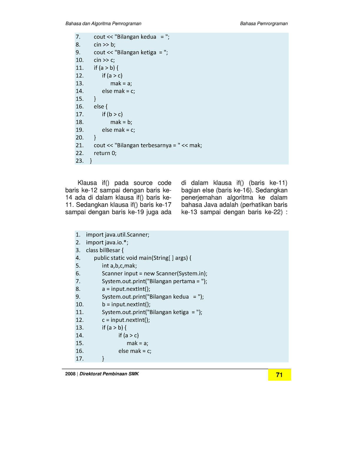 Buku Bahasa Pemrograman Lengkap-27 - Bahasa Dan Algoritma Pemrograman ...