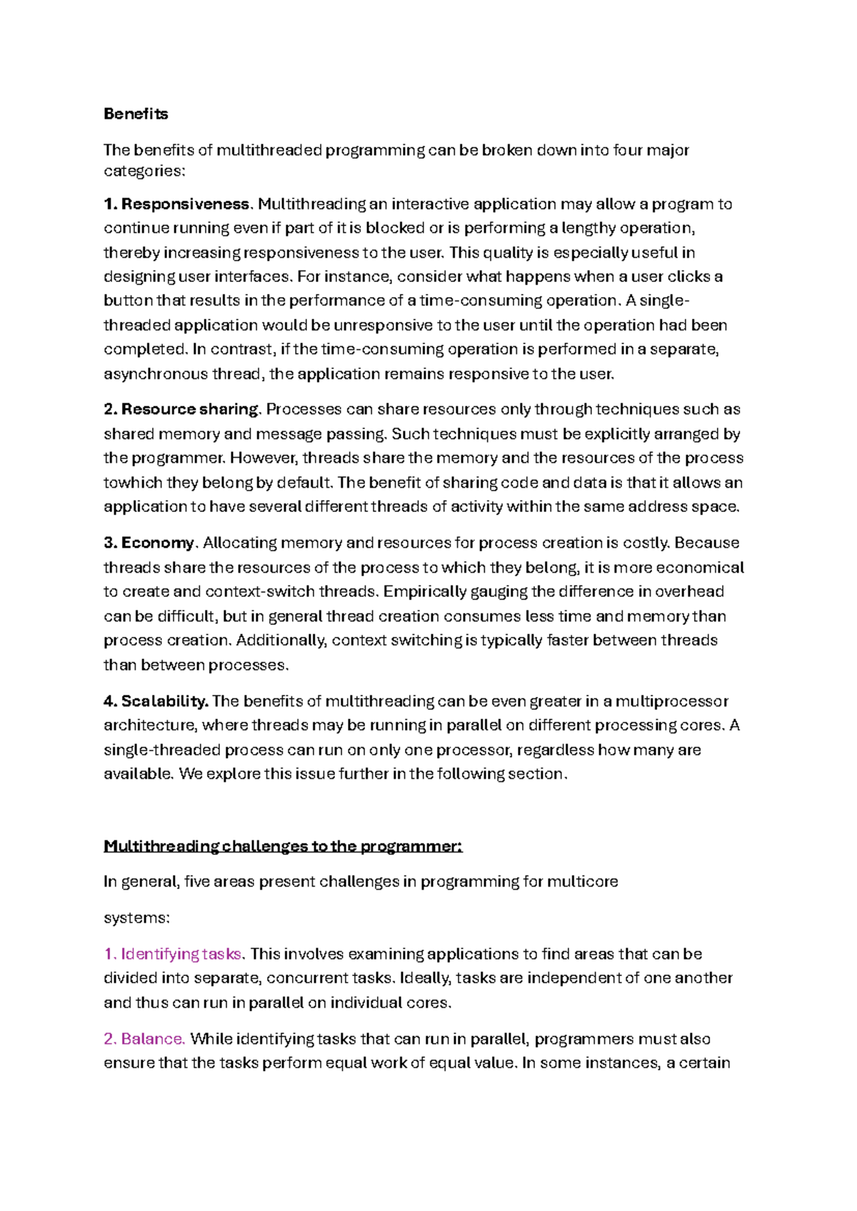 Additional notes chapter 4 csc520 - Benefits The benefits of ...