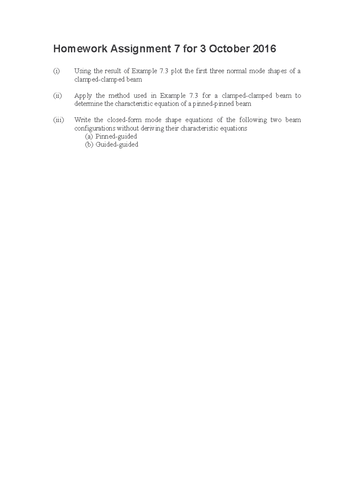 Homework Assignment 7 Solution - ! ! # $ " ! % & ! ' ( - Studocu