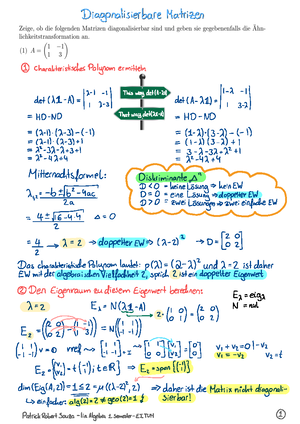 Liner Algebra Formelsammlung - Lineare Algebra (EI) [MA9409] - TUM ...