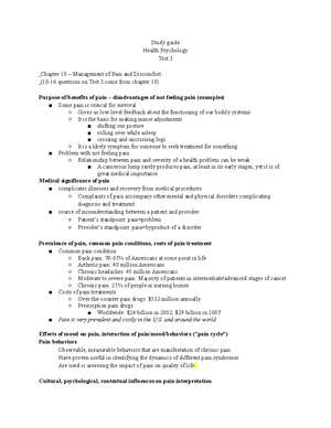 Study Guide- Exam 1 - Study Guide – Exam 1 **Note: these are broad ...
