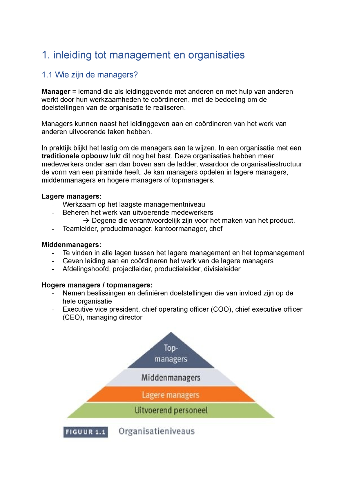 Hoofdstuk 1 - Samenvatting Talent & Management Development - 1 ...