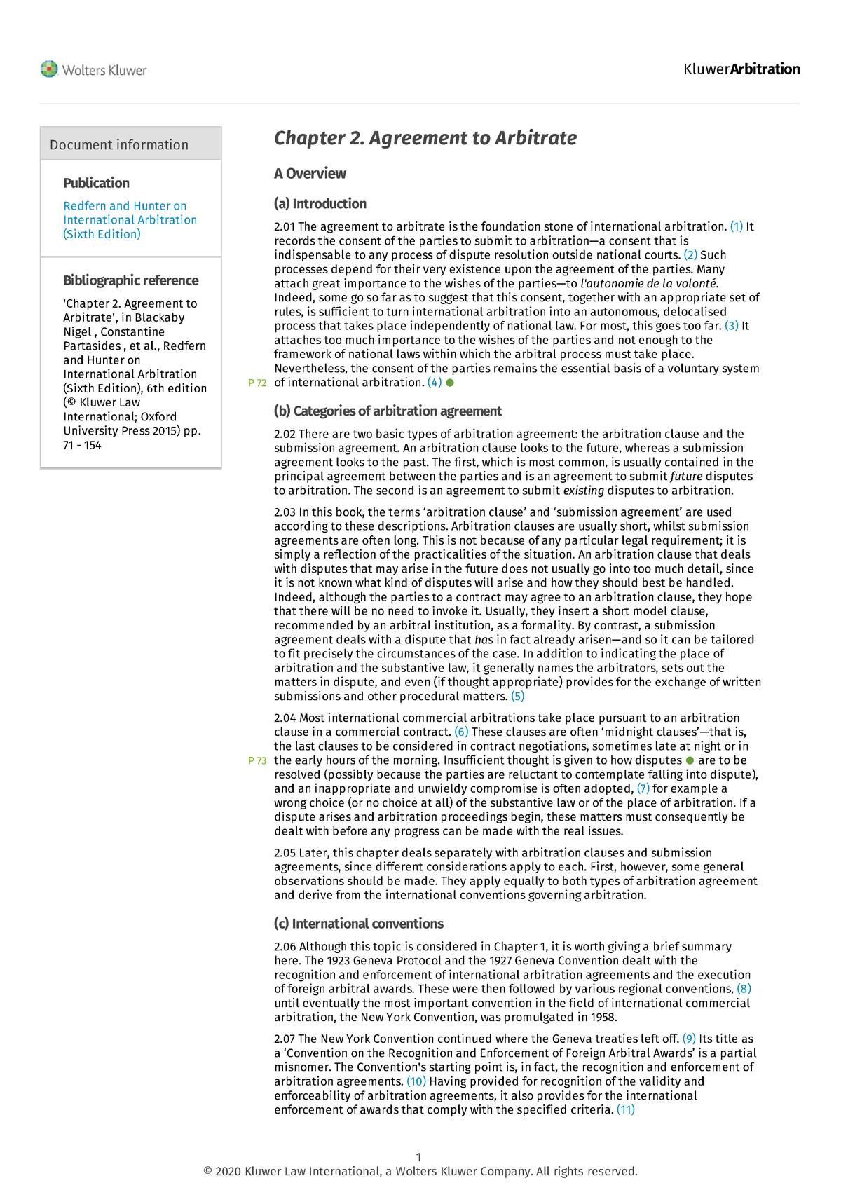 assignment of rights and agreement to arbitrate