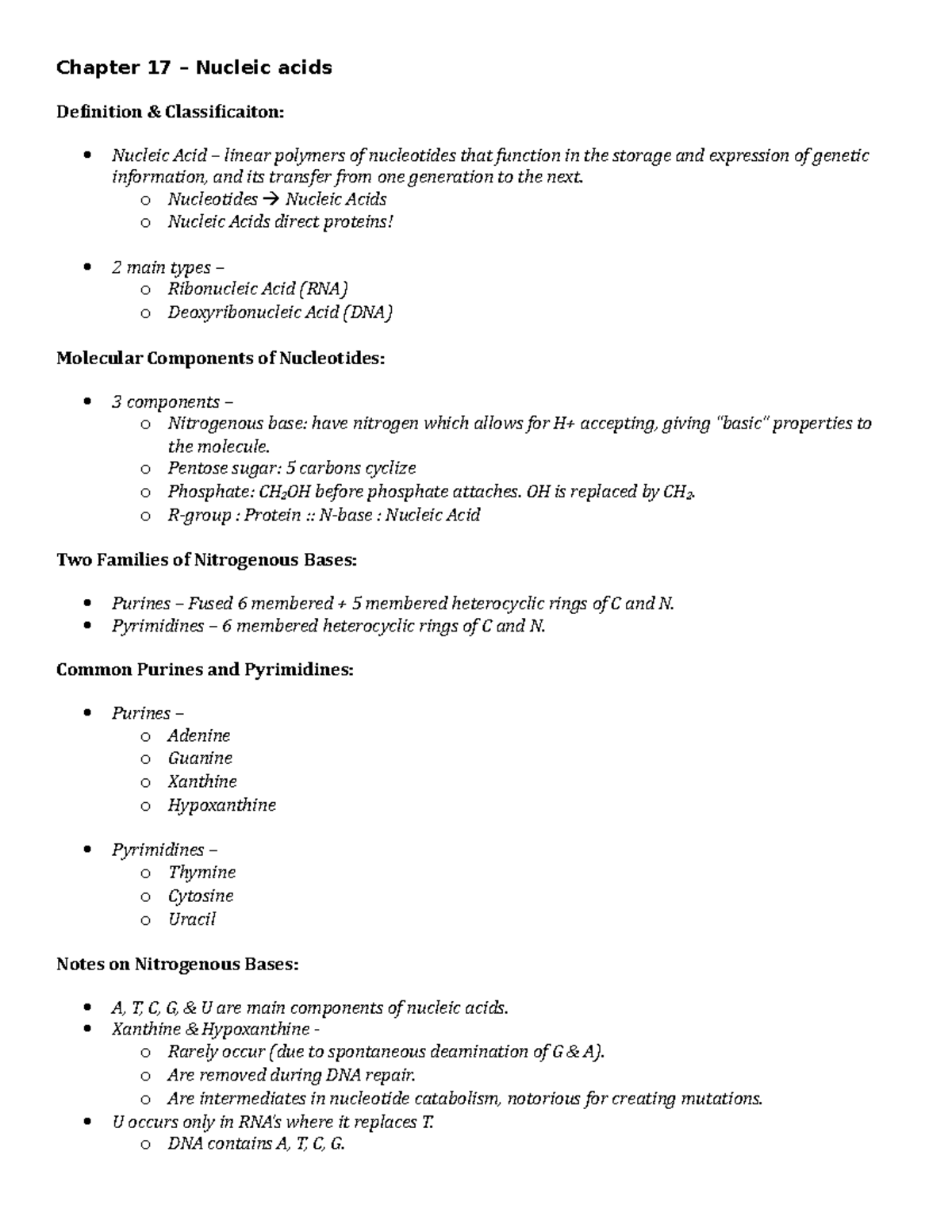 biochem-study-guide-exam-chapter-17-nucleic-acids-definition-amp