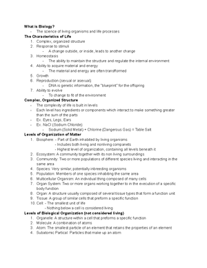 Biology 1002 Ch 4 Notes Cell Structure and Function - Biology 1001 Ch 4 ...