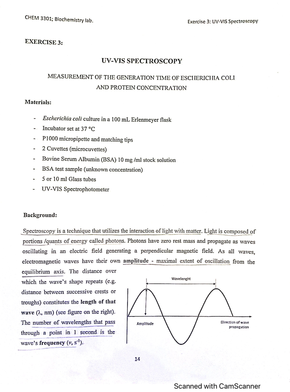 Uv vis spectroscopy practice problems CHEM 3301 Studocu