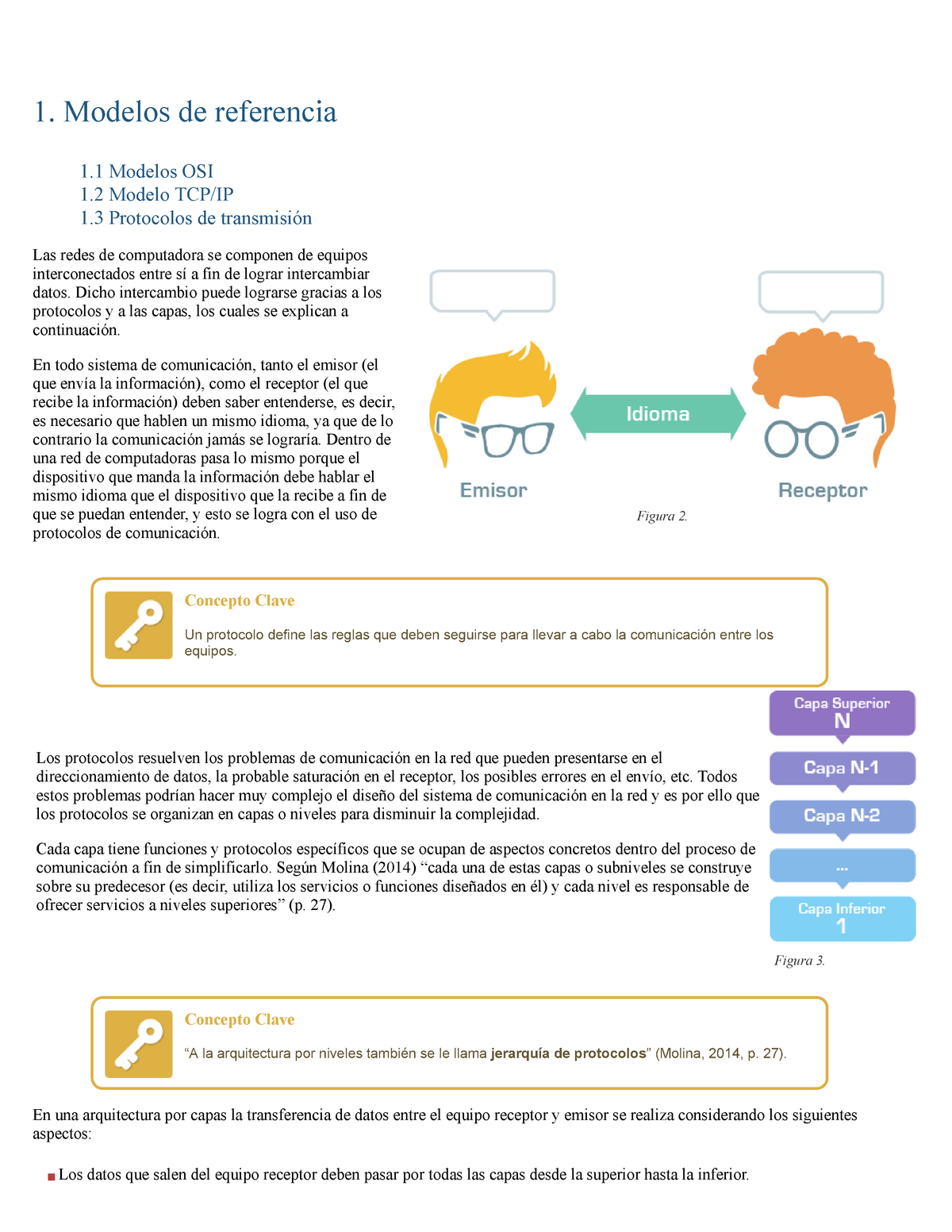 1. Modelos de referencia - Figura 2. 1. Modelos de referencia 1 Modelos OSI  1 Modelo TCP/IP 1 - Studocu