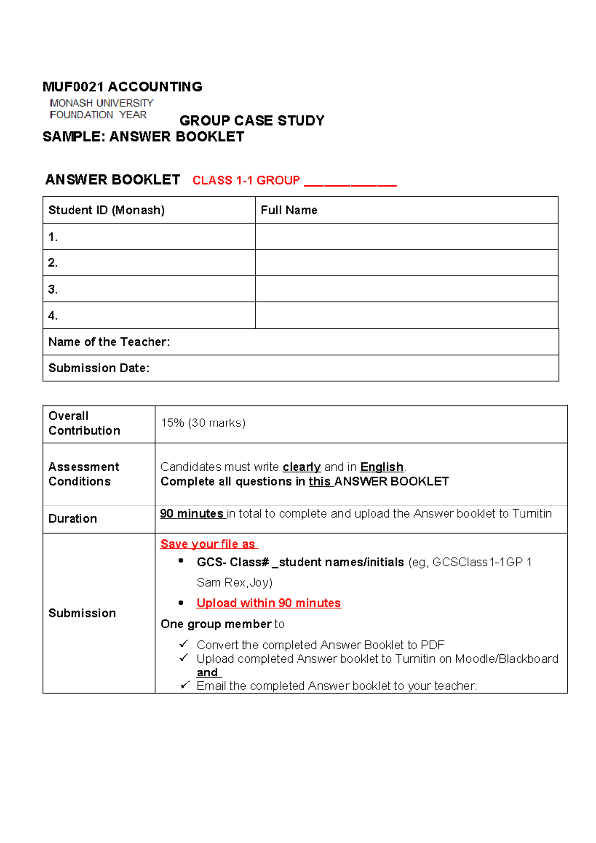 A4 Sample Case Study Atlas AB - MUF0021 ACCOUNTING GROUP CASE STUDY ...